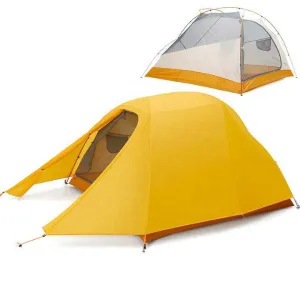 2 Person Double Layer Aluminium Pole Tent Outdoor Waterproof Ultralight Trekking Tent 2-3 Person خيمة خارجية خفيفة الوزن مقاومة للماء من الألومنيوم مزدوجة الطبقات لشخصين للمشي لمسافات طويلة من 2 إلى 3 أشخاص