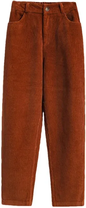 Autumn Winter Harem Pants for Women, Streetwear Casual Loose Long Trousers, Female Elastic High Waist Pants