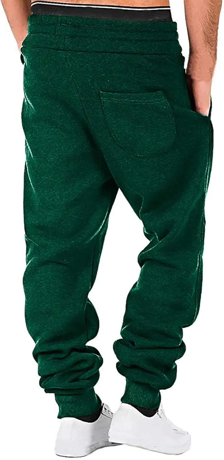 Cargo Pants for Men Plus Size Casual Lace-up Athletic Pants Padded Cargo Joggers Hiking Pants Sweatpant Outdoor