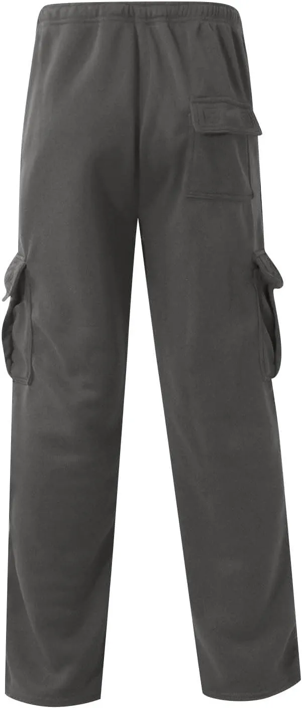 Cargo Sweatpant for Men Drawstring Elastic Waist Baggy Pants Athletic Joggers Track Sweatpant Outdoor Hiking Trousers