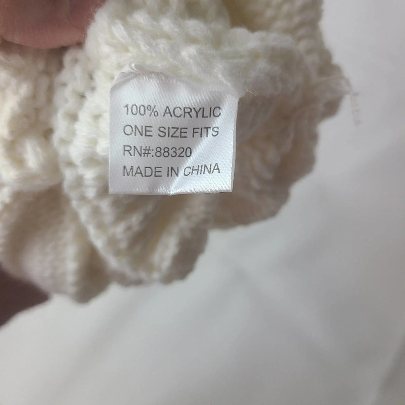 CC Cream Colored Knit Hat