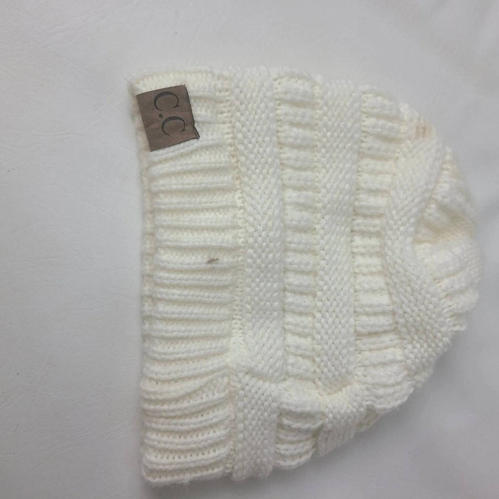 CC Cream Colored Knit Hat