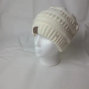 CC Cream Colored Knit Hat
