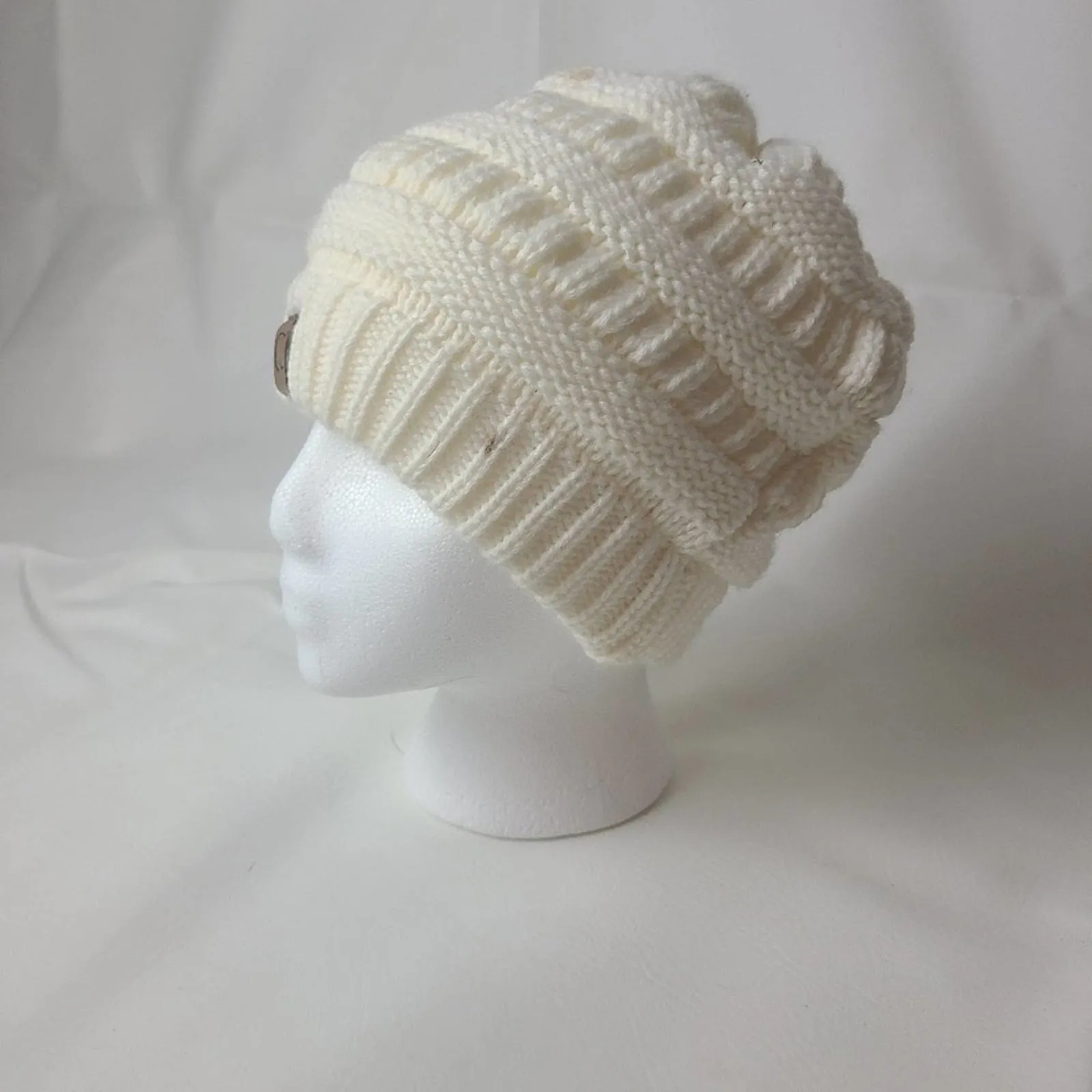 CC Cream Colored Knit Hat