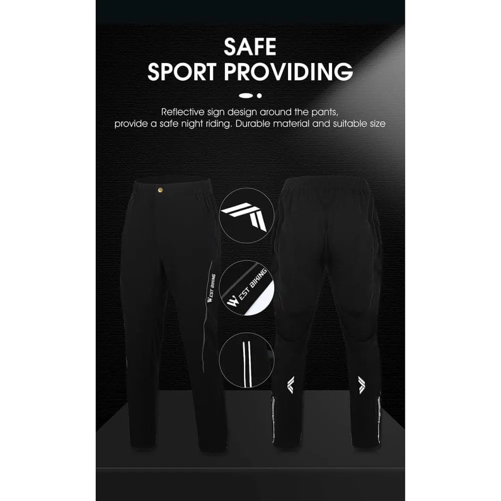 Elastic Waist with Button Design Comfortable Reflective Mens Trouser