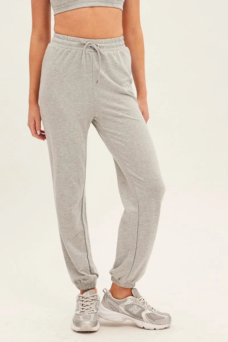 Grey Basic Track Pants
