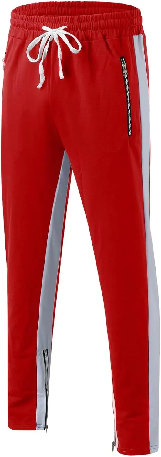 Mens Hiking Outdoor Recreation Pants Fleece Sweat Pants Mens Baggy Pants Joggers with Pockets Mens Sweatpants Fleece