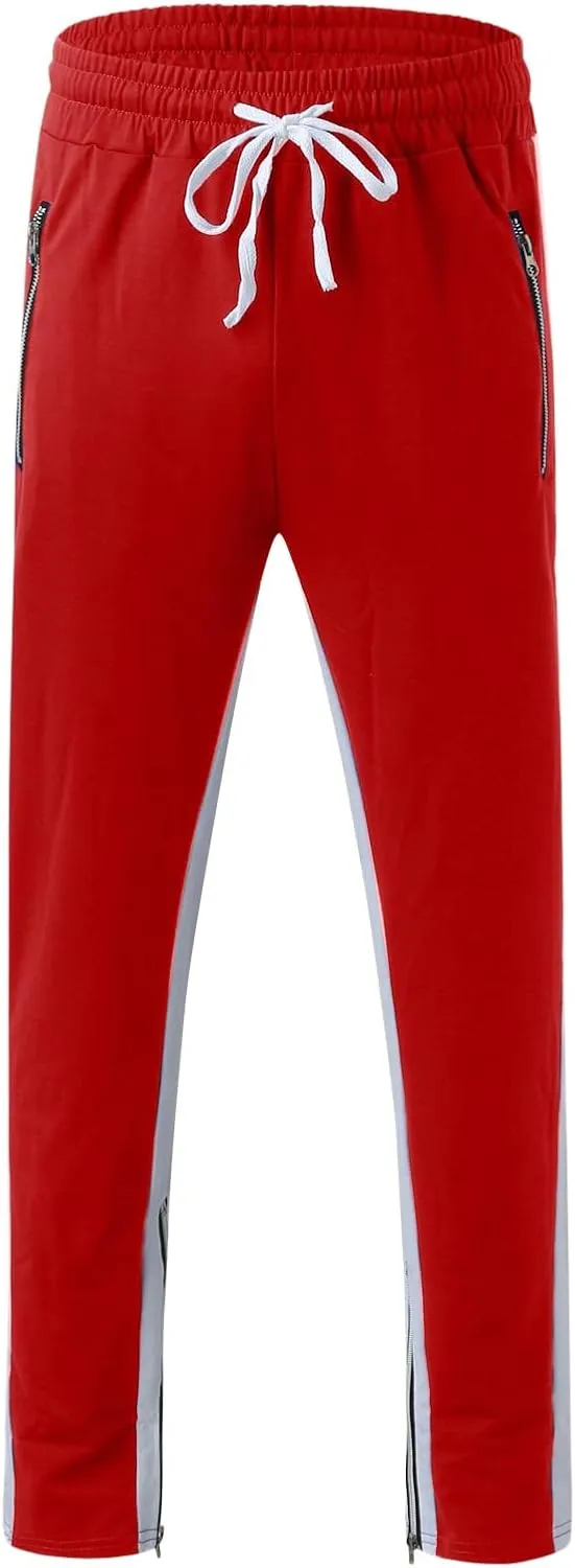 Mens Hiking Outdoor Recreation Pants Fleece Sweat Pants Mens Baggy Pants Joggers with Pockets Mens Sweatpants Fleece