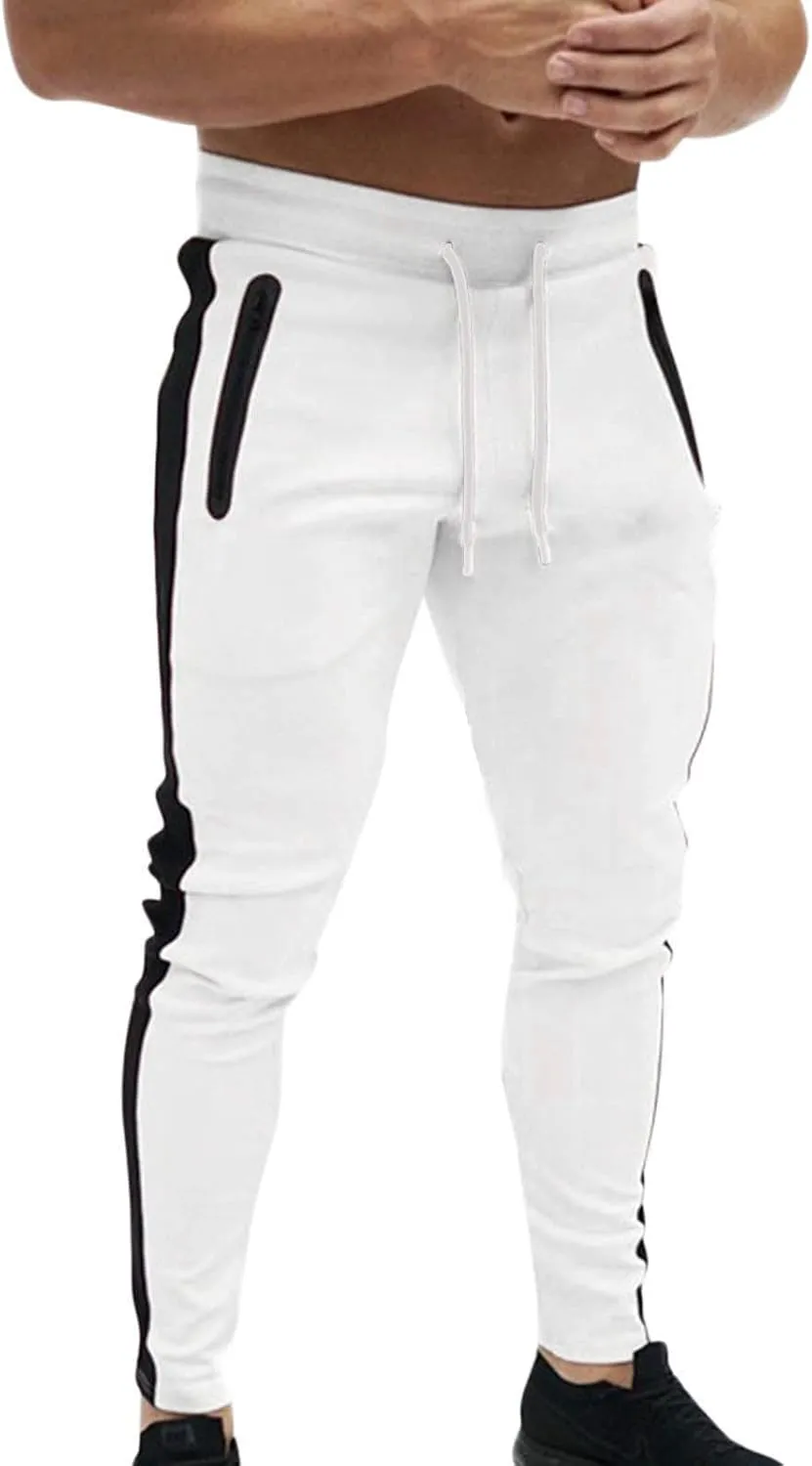 Mens Hiking Outdoor Recreation Pants Thigh Mesh Gym Jogger Pants with Zipper Pockets Mens Sweatpants Men Pants Casual