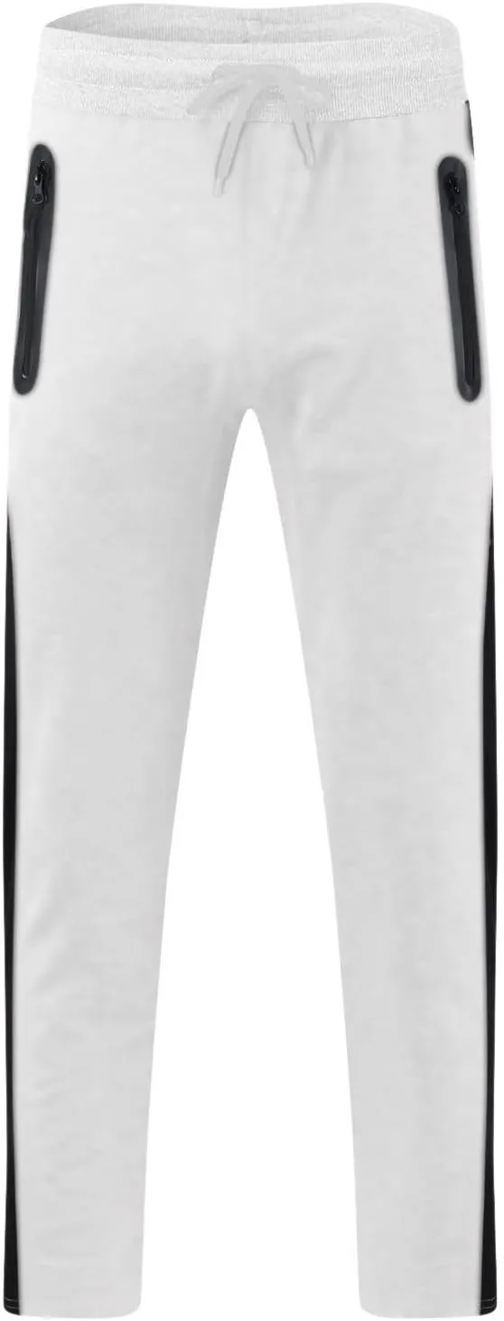 Mens Hiking Outdoor Recreation Pants Thigh Mesh Gym Jogger Pants with Zipper Pockets Mens Sweatpants Men Pants Casual