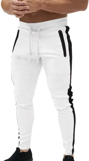 Mens Hiking Outdoor Recreation Pants Thigh Mesh Gym Jogger Pants with Zipper Pockets Mens Sweatpants Men Pants Casual