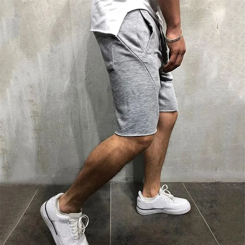 Men's Solid Color Quick-Drying Sports Shorts