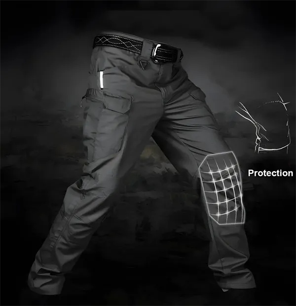 Outdoor Tactical Waterproof Pants  Army-Inspired Ripstop Combat Pants for Hiking, Multi-Pocket, Quick-Dry, Water-Resistant
