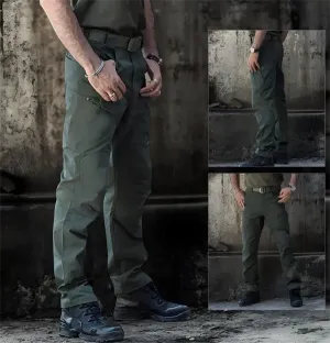 Outdoor Tactical Waterproof Pants  Army-Inspired Ripstop Combat Pants for Hiking, Multi-Pocket, Quick-Dry, Water-Resistant