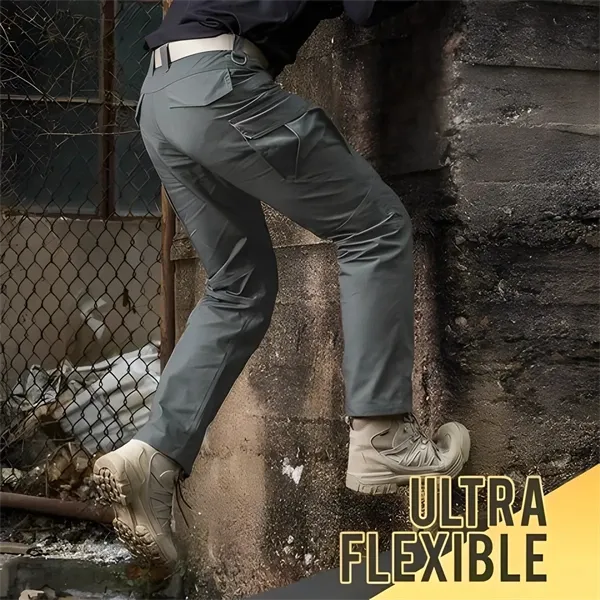 Outdoor Tactical Waterproof Pants  Army-Inspired Ripstop Combat Pants for Hiking, Multi-Pocket, Quick-Dry, Water-Resistant