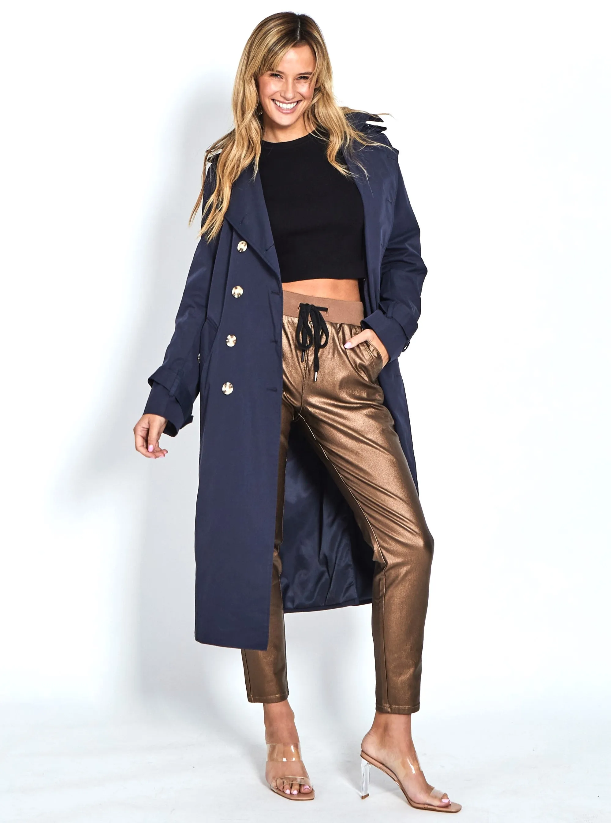 Riley Stretch Jogger Wax Look