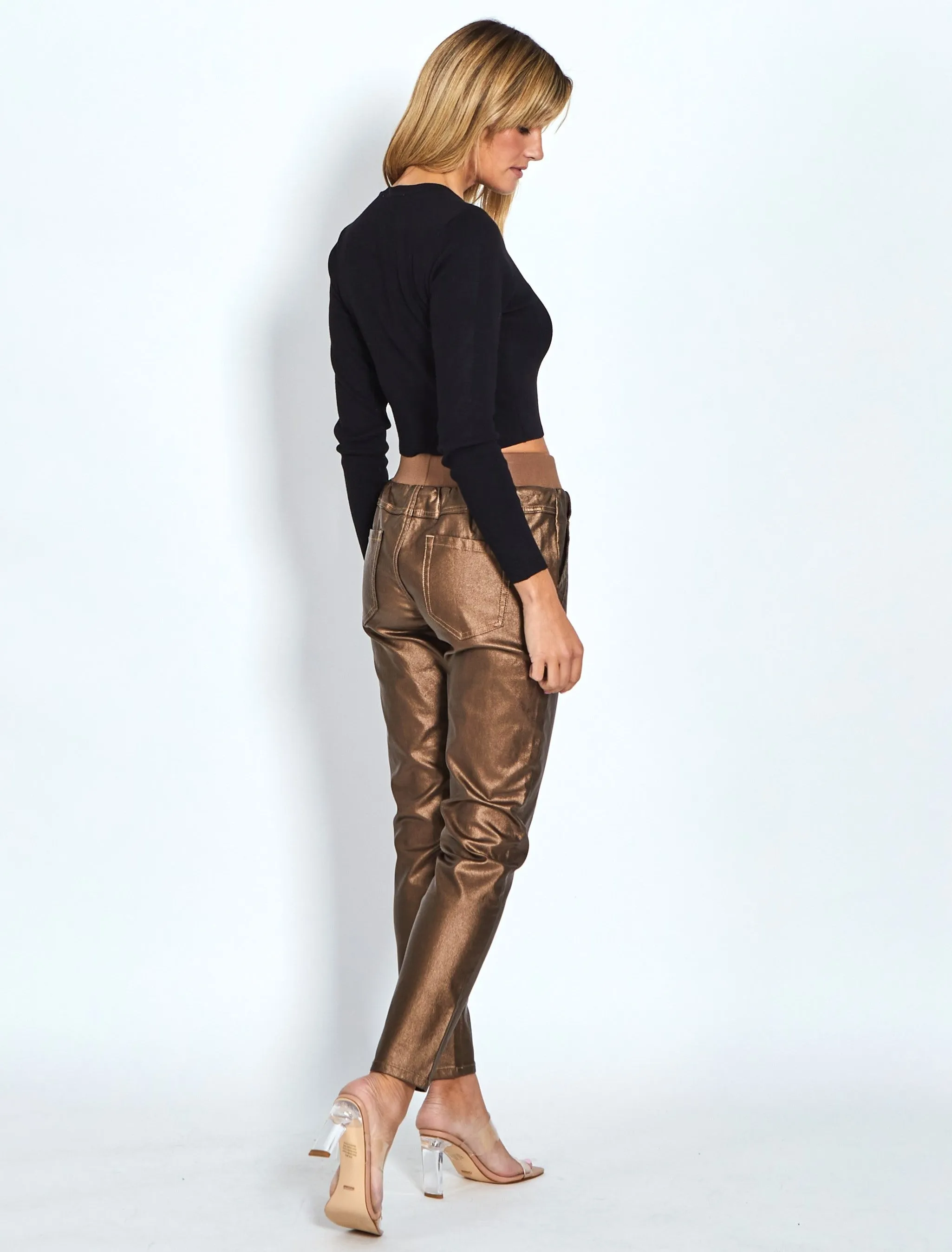 Riley Stretch Jogger Wax Look