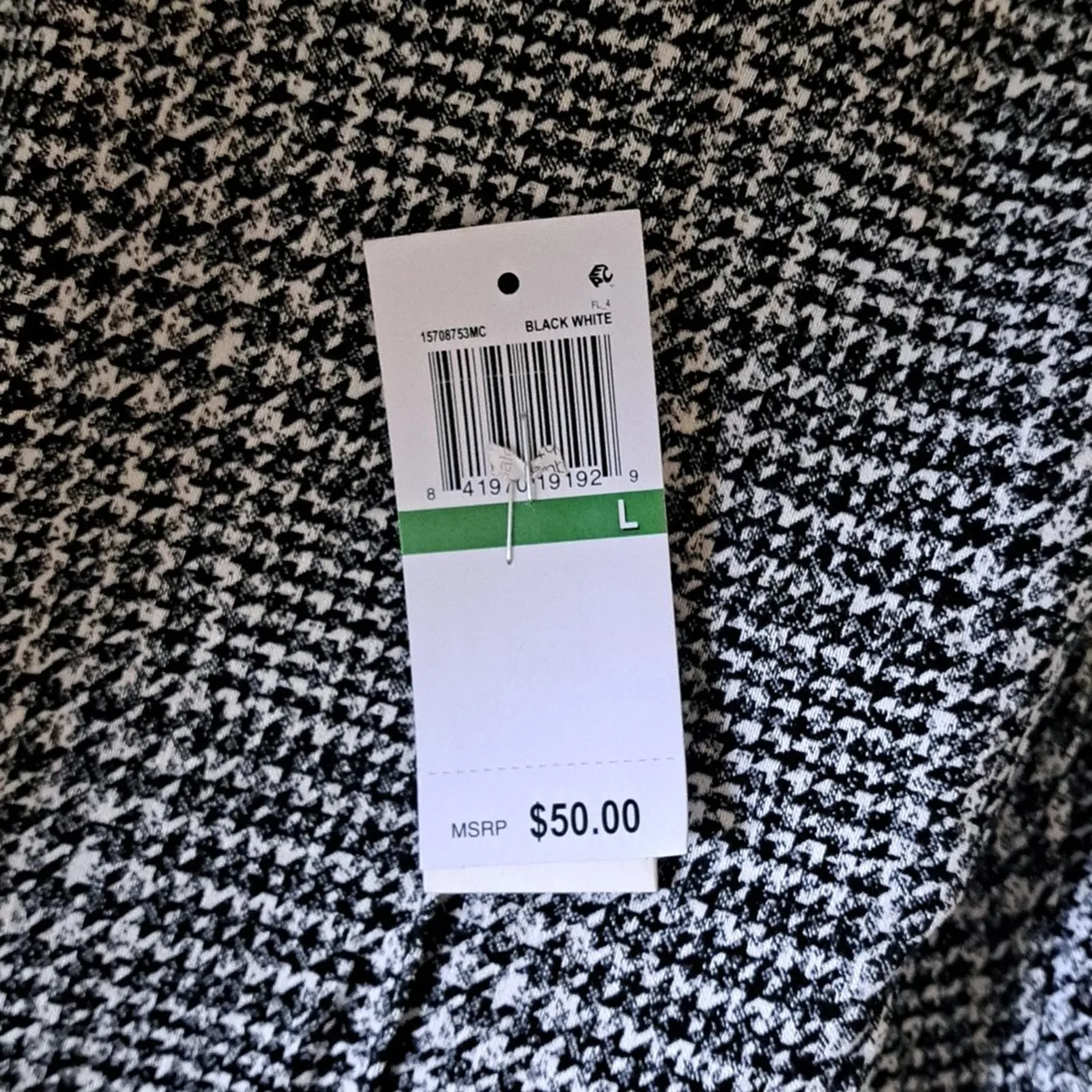 SOHO APPAREL LTD Women's Printed Pull On Pant Large