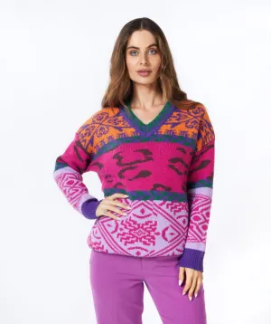 Sweater Jacquard Colored