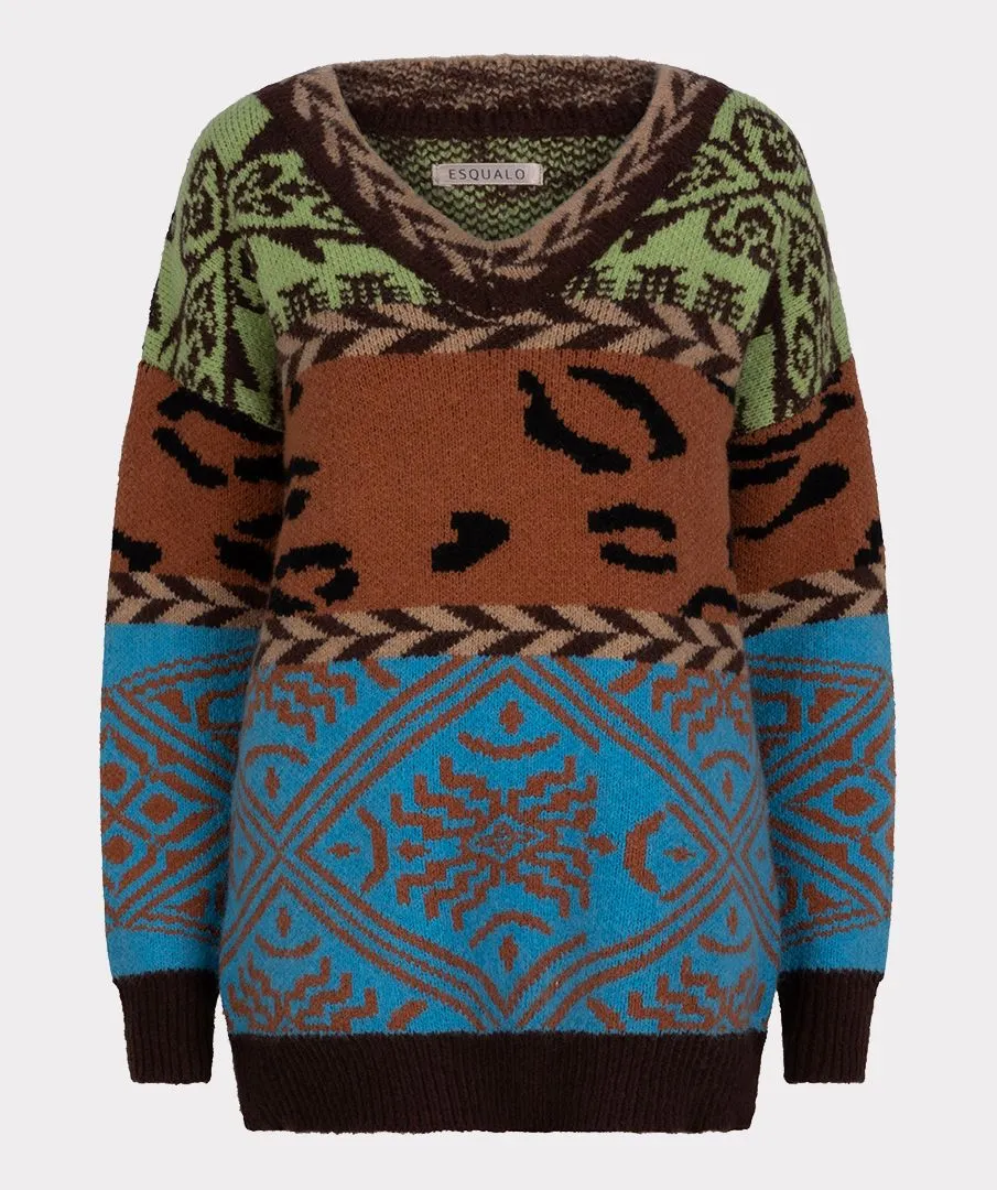 Sweater Jacquard Colored