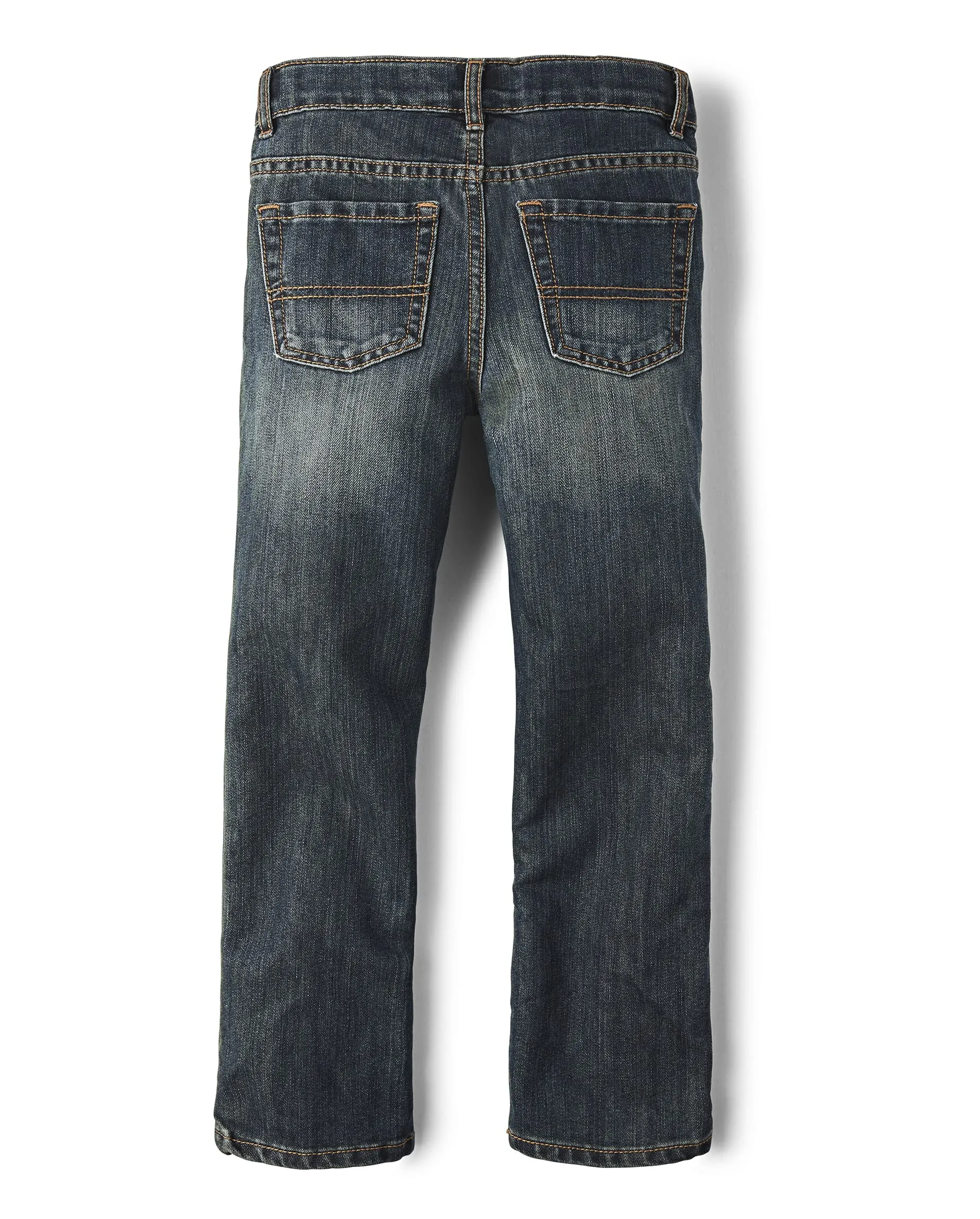The Children's Place Boys Basic Bootcut Jeans,Dustbowl Wash Single,14H
