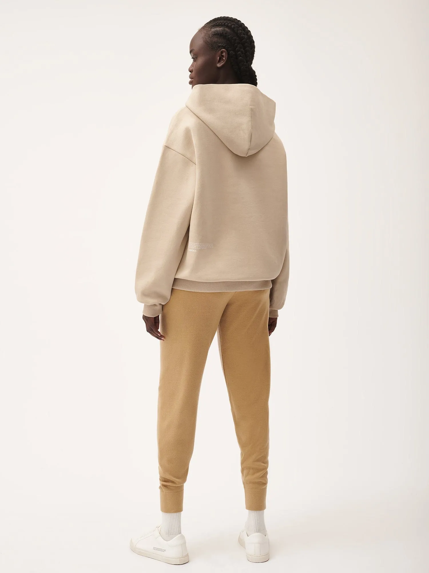 Womens Regenerative Merino Wool Track Pantscamel
