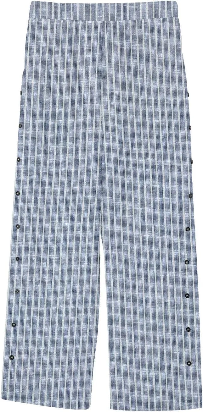 Women's Summer Casual Linen Pants Trousers Side Cropped Pants Loose Casual Printed Petite Summer Beachwear